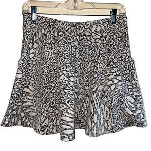 Top Shop Petites animal print skirt with pockets sz 8